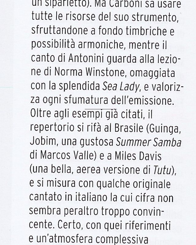 Versienti MUSICA JAZZ 2012