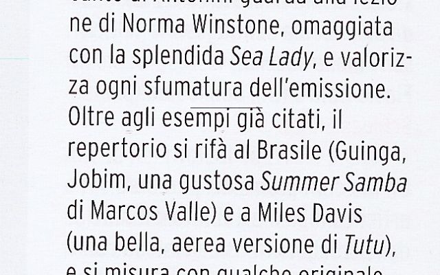 Versienti MUSICA JAZZ 2012